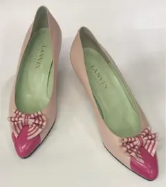 d*9様 レディース★LANVIN★パンプス　6　ピンク系　USED