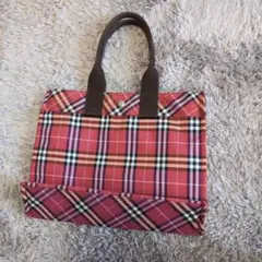 Burberry　バーバリー　チェック柄ミニトートバッグ