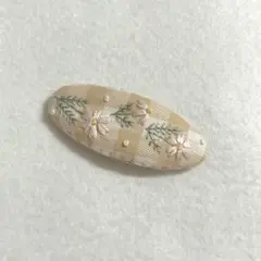 コスモス＊刺繍　ヘアピン　t5