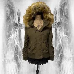 00s y2k フライトジャケット ボリューム　ファー 短丈