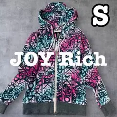【美品】JOYRICH ジョイリッチ　総柄パーカー　y2k ギャル　Sサイズのサムネイル