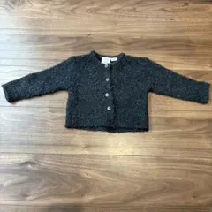 ZARA ダークグレー カーディガン 70センチ 秋冬 男女兼用