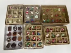 ミニミニ クリスマスオーナメント 大量6箱セット サンタ他