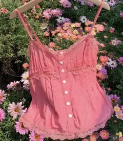 【新品】comfortcanaレース装飾キャミソール