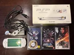 ★SONY PSP ホワイト 本体 + ゲームソフト