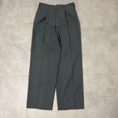 【稀少】vintage wide green stripe slacks