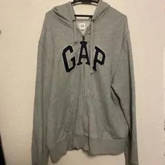 【古着】y2k 00s old GAP グレー ジップアップパーカー