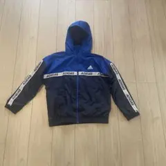 adidas アディダス ウィンドブレーカー ナイロンジャケット ブルー 150