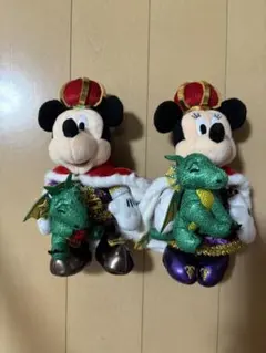 東京ディズニーリゾート ミッキーマウス ミニーマウス ぬいぐるみバッジ　38周年