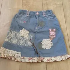 mezzo piano デニムブルー スカート 120