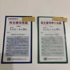 武蔵野興業　株主優待券・割引券セット　武蔵野館限定　未使用　新品