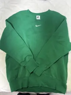 NIKE センターロゴ グリーン スウェットLサイズ