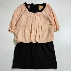 Pin Curl ワンピース シフォン切替 38（E138）のサムネイル