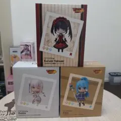 柴*様 デフォルムぷらす アクア 時崎狂三 エミリアフィギュアセット