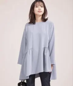 ナノユニバース　ギャザーブラウス　美品