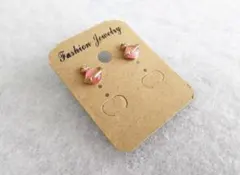 ピアス☆土星（プラムピンク）