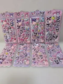 キャラクター立体シール8シートセット