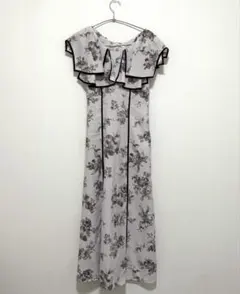 SNIDEL ラッフルカラープリントワンピ SWFO244093