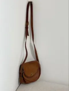 COACH オールドコーチショルダーバッグ ターンロックレザーブラウン