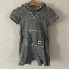 baby GAP フード付きロンパース グレー