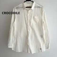 クロコダイル　crocodile コットンシアーシャツ　綿100% 羽織のサムネイル