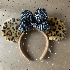 東京ディズニーリゾート ヒョウ柄カチューシャ　茶色