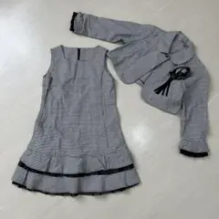 【キッズフォーマル】卒園式入学式　女の子　ワンピースジャケット　セット　110