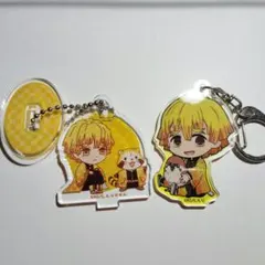 鬼滅の刃 アクリルキーホルダー アクリルスタンド 我妻善逸 善逸 2個セット