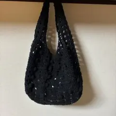 ハンドメイド　手編み　編み物　かぎ針編み　バッグ　ワンハンドルバッグ　エコバッグ