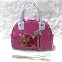 メゾピアノ みみちゃん エナメルバッグ ピンク色 ショルダーバッグ