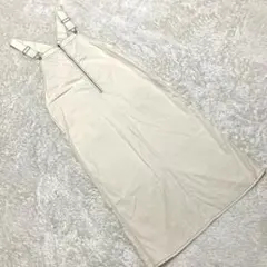 フロントジップ ロングワンピース