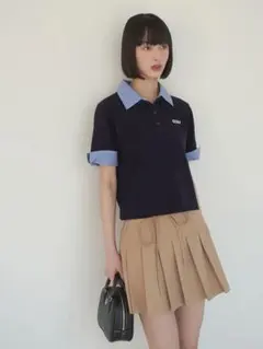 eimyistoire タックミニスカート ベージュ