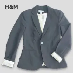 最終出品！H&Mジャケット M セレモニー ビジネス オフィス 綿混 ドット