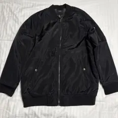 FOREVER 21 メンズ MA-1 フライトジャケット ブラック Mのサムネイル
