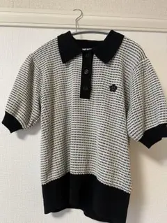 ぽ*︎様 【美品】MARY QUANT / バイカラーデイジーポロ プルオーバー