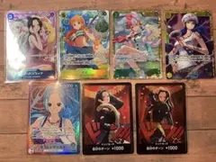 ワンピースカード　まとめ17枚セット　ナミSRパラレル　ハンコック Rパラレル