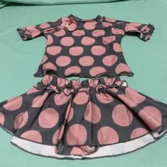 ベビー水着セット 80 水玉模様