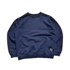 90s 00s ​Carhartt スウェット ネイビー L メキシコ製のサムネイル