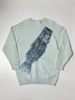 80’s I.S. ISSEY MIYAKE 鯉のぼり　スウェット　グリーン　Mのサムネイル