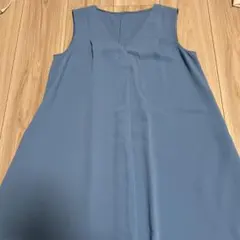 ジャスグリッティー　ノースリーブひざ丈ワンピース ブルー サイズ1