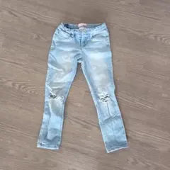 女の子6歳 SQUEEZE ライトブルー ダメージパンツ