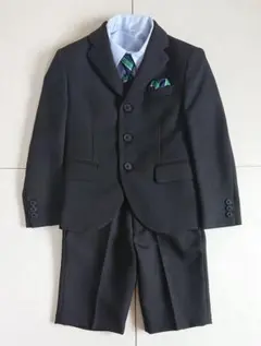 オリバーハウス フォーマルスーツ サイズ120 黒 5点セット 男の子 入学