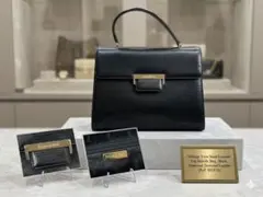 【希少当時物】イヴサンローラン ヴィンテージ ハンドバッグ タグ付き YSL