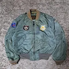 アルファ　USA製　L-2B　フライトジャケット　ワッペン付き