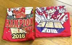 【未使用】広島東洋カープビールかけTシャツ／2016&2018／２枚セット