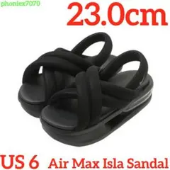 NIKE エアマックスアイラ オールブラック【23.0cm】アイラ サンダル 黒