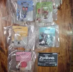 ガチャ　ズートピア ブリスターチャームコレクション　全5種　コンプリートセット