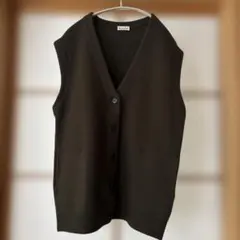 値下げしました‼️stevenalan ダークグリーン ニットベスト