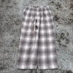 90s ombre wide slacks コットンウール　オンブレのサムネイル