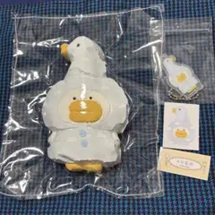 teddybear アヒル 雲柄 テディベア